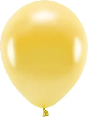 Produktbild von Öko-Luftballons 30cm metallic, hellgold (1 Packung / 10 Stück)