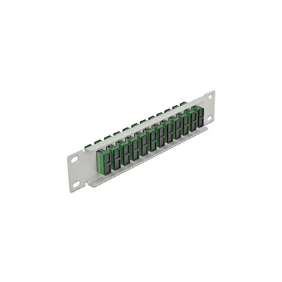 Produktbild von DeLOCK 10″ LWL Patchpanel 12 Port SC Duplex grün 1 HE grau, Faser, SC, Grün, Grau, Metall, Rackeinbau, 1U