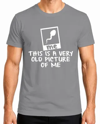 Obrázok produktu pre toto je veľmi stará fotografia mňa ploaroid funny saying men t-shirt, grey, S
