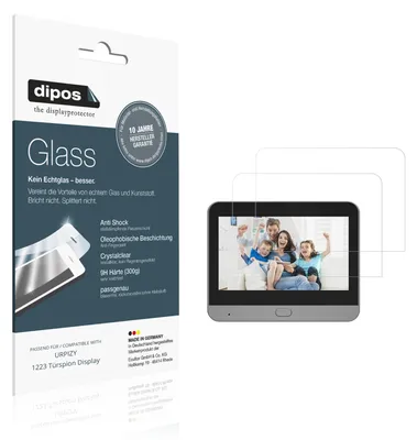 Immagine prodotto di 2x Pellicola Protettiva per URPIZY 1223 Türspion Display Protezione Vetro Flessibile 9H dipos