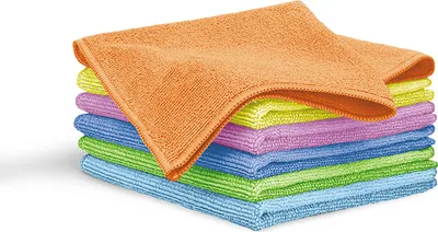 Produktbild von Blaumann AT-3884 Set 6 Mikrofaser-Küchentücher, Weiches Tuch Trocknende, Saugfähig, Groß Mehrfarbig