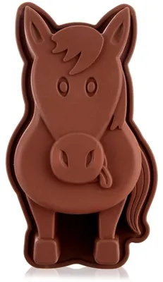 Image de Moule à gâteau en silicone en forme de cheval, 19 x 10 x 4 cm