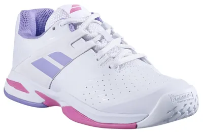 Productafbeelding van Babolat Propulse All Court Junior tennisschoenen, sportieve schoenen, wit/lila/roze, modelnummer: 33S23884-1074, schoenmaat: 40 EU