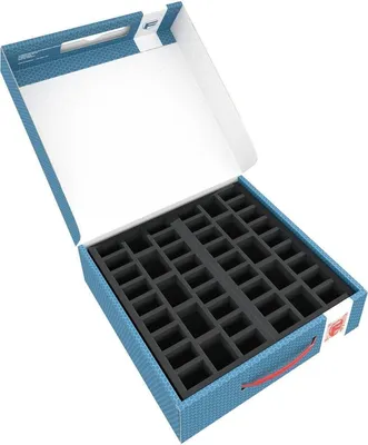 Produktbild von Lagerbox für 92 Miniaturen (25 mm) mit Schaumstoff