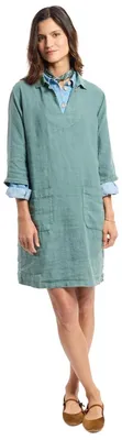 Produktbild von Armor-lux Kleid Matrosenjacke Damen, aus Leinen, A-Linien-Schnitt