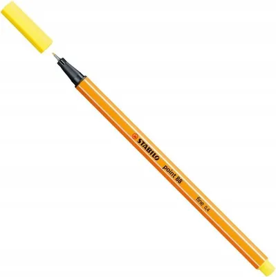 Zdjęcie produktu dla STABILO point 88, Żółty, Drobny, Żółty, Pomarańczowy, Sześciokątny, Metal, 0,4 mm