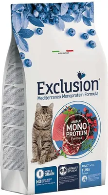 Zdjęcie produktu dla Exclusion NGCAT01, Dorosły, Każda rasa, Tuńczyk, 1,5 kg, Nie zawiera ziarna, Zawiera przeciwutleniacze