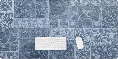 Produktbild von Zierfliesen – Schreibtischunterlage – Rutschfeste Tischunterlage – Schreibtischmatte für Büro & Zuhause – Schreibunterlage – Mauspad – Tischmatte – 120 x 60 cm