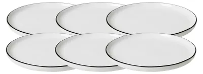 Produktbild von Broste Copenhagen SALT Dessertteller 18cm Set6