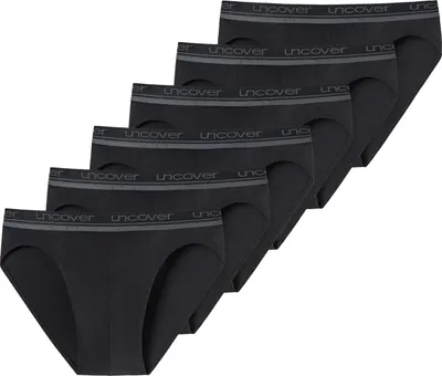 Produktbild von SCHIESSER Herren Rioslip 6-Pack Uncover by SCHIESSER - schwarz - Größe L