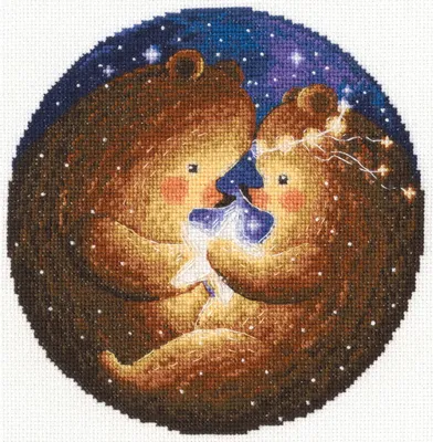 Produktbild von RTO Kreuzstich-Set "Eine Sternentäuschung", 16,5 x 16,5 cm