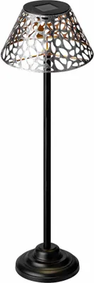 Produktbild von Seasonals LED Solar Tischleuchte Standleuchte Metall silber Antik Optik 40-100cm