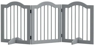 Produktbild von Absperrgitter Hund 3 teilig 154,5 x 61 cm Faltbar Hundegitter mit Tür, für Haustiere