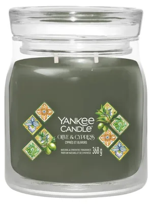 Productafbeelding van Yankee Candle 2642887E, Rond, Groen, Transparant, Cipres, Olijf, 1 stuk