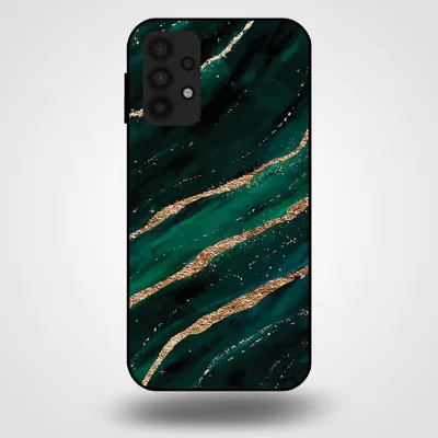 Obrázok produktu pre Smartphonica Puzdro na telefón pre Samsung Galaxy A32 5G s mramorovou potlačou - Zadný kryt z TPU s mramorovým dizajnom - Green Gold