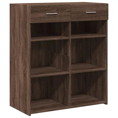 Produktbild von Sideboard Braun Eichen-Optik 80x42,5x93 cm Holzwerkstoff