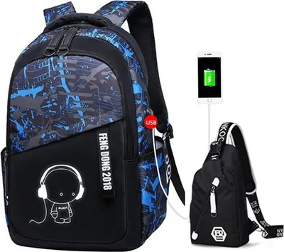 Produktbild von Schulrucksack Schulrucksack, Schulranzen-Set (Schulranzen + kleiner Schulranzen)