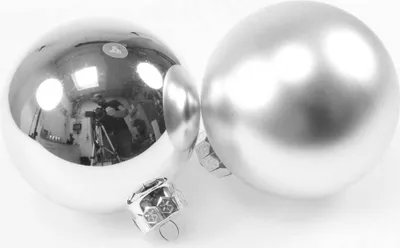Produktbild von 9 Christbaumkugeln 10cm Glas Weihnachtskugel Kugel Baumschmuck 100mm Weihnachten, Farbe:silber glanz/matt