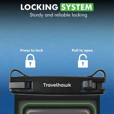 Produktbild von Travelhawk Waterdicht Telefoonhoesje – Set van 2 Waterproof Smartphone Hoesjes