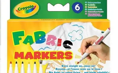 Immagine prodotto di Crayola – 6 pennarelli per tessuti