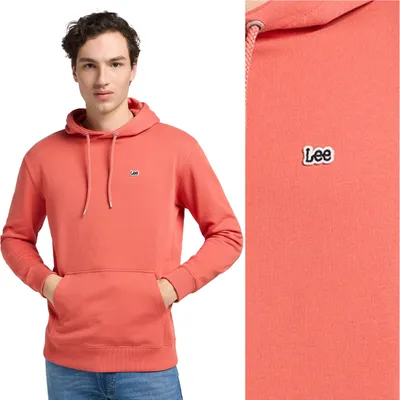 Produktbild von LEE Herren, Sweatshirt PLAIN HOODIE, XXL, Orange, kapuzenpullover, , hoodie