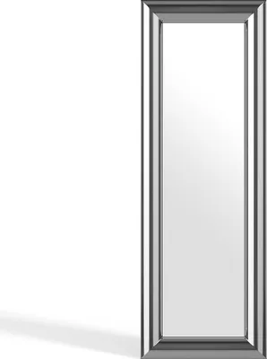 Produktbild von Wandspiegel rechteckig – Metall – L. 60 x H. 170 cm – Chrom – BORAYA