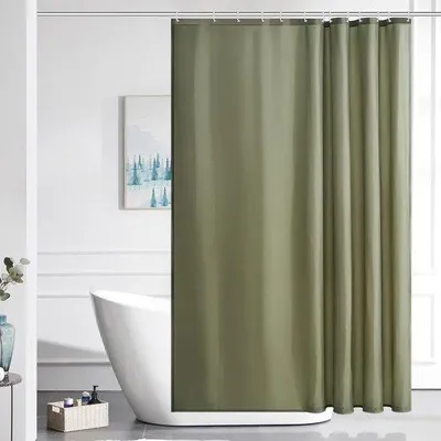 Zdjęcie produktu dla Zasłona prysznicowa odporna na pleśń, 180 x 180 cm, nadająca się do prania, 12 kółek
