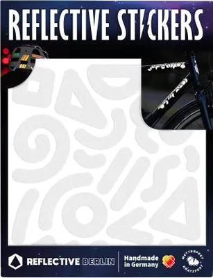 Produktbild von REFLECTIVE BERLIN Reflexaufkleber "Shapes" SB-verp Doodle, weiß