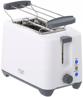 Obrázok produktu pre Hriankovač Adler AD 3216 biely 1000 W svetelná mriežka