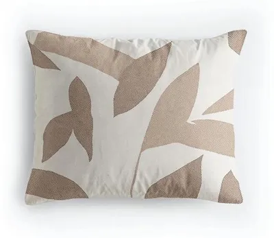 Immagine prodotto di Set di 2 federe Unyqoos® Zelesta Pure Design in cotone, colore beige (autunno), dimensioni 60x70 cm, con cerniera invisibile