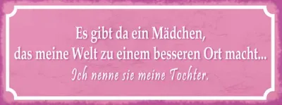 Immagine prodotto di vianmo Insegna in legno 10x27 cm gibt ein Mädchen meine Tochter