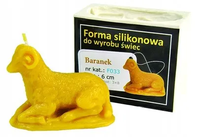 Obrázok produktu pre Forma na sviečku Łysoń Baranek 6cm dekoratívna