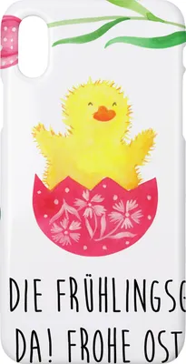 Produktbild von Mr. & Mrs. Panda Iphone 10 Handyhülle Küken Schlüpfen - Weiß - Geschenk, X, Ostergrüße, Ostereier, Cover, Hülle, Ostern, Grüße, Ei, Handy, Frohe