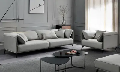 Produktbild von Italienische Design Sofa Sofagarnitur 4+1 Sitzer Couch Polster Garnitur Möbel