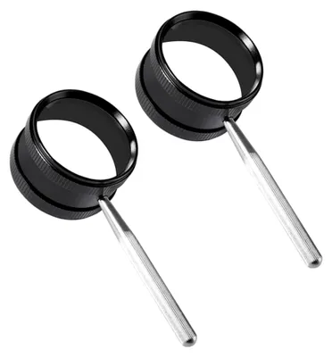 Produktbild von 2 Stück Handlupe mit 35-facher Vergrößerung und 50 mm Glaslinse
