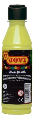Produktbild von Jovi Flüssige Plakatfarbe phosphorescent 250ml Flasche, gelb