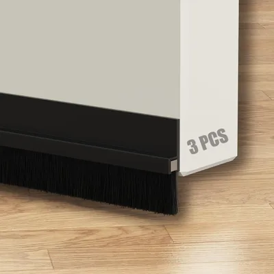 Immagine prodotto di Guarnizione per porte con spazzola, autoadesiva, 4 x 100 cm, per porte