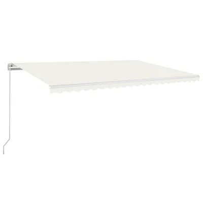 Obrázek produktu pro Ručně zatahovací markýza 500 x 350 cm krémová