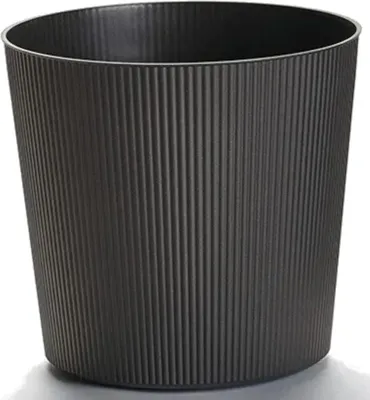 Produktbild von Blumentopf Fyre Ø 35 cm anthrazit Greener, mit Rollen