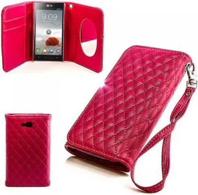Produktbild von LG Optimus L9 II D605 Booksytle Handtasche Mirror Pink