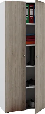 Produktbild von VCM Büroschrank mit 5 Fächern| moderner Aktenschrank mit Drehtüren | Maße B. 70 x H. 178 x T. 40 cm – Vandol