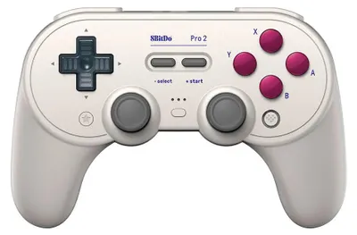 Image de 8Bitdo Pro 2 Hall Effect White USB Gamepad Analogue / Digital Android, Nintendo Switch