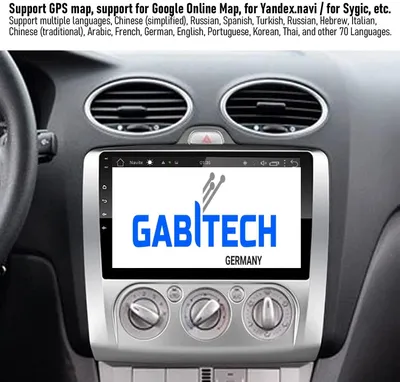 Produktbild von 9 zoll Android 13 Autoradio für Ford Focus 2 MK2 MK3 Exi AT 2004-2011 GPS Navigation 8GB RAM 128GB ROM Drahtlos Carplay und Android Auto