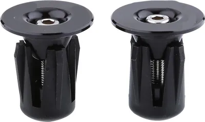 Obrázek produktu pro Jiawu Bar End Caps, zátky na tyč, snadná instalace, hliníková slitina, lehké, protiskluzové, pro outdoorová závodní kola (BLACK)