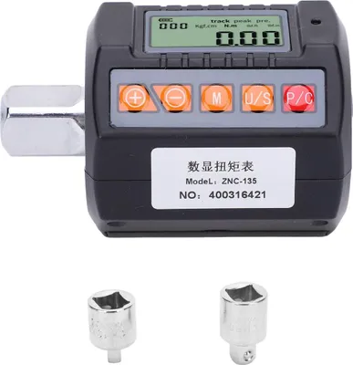 Produktbild von Digitalanzeige-Drehmomentschlüsseladapter, 13,5–135 Nm, Messgerät, 1/2 Zoll, 3/8 Zoll, 1/4 Zoll Antrieb