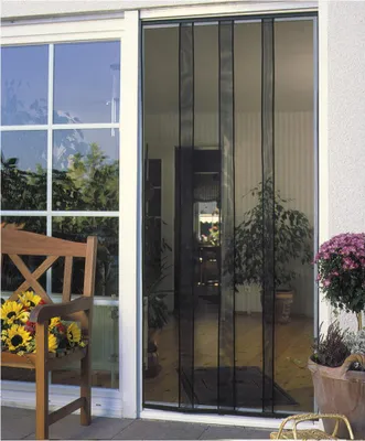 Image de Rideau Moustiquaire Anthracite Protection Efficace Insectes - Schellenberg