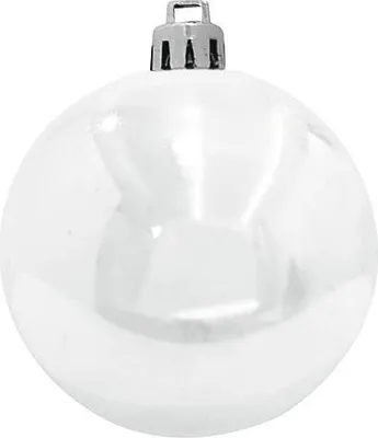 Produktbild von EUROPALMS Dekokugel 10cm, weiß 4x (83501264)