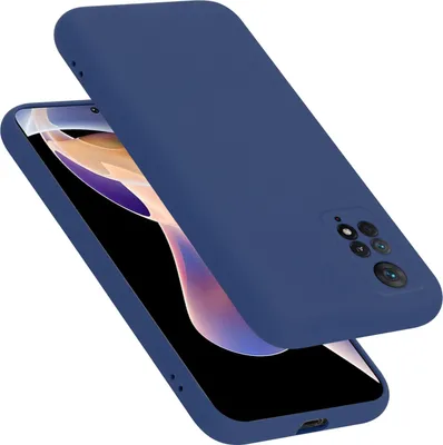 Produktbild von Cadorabo Schutzhülle für Xiaomi RedMi NOTE 11 PRO 4G / 5G Hülle in Blau Handyhülle Case Cover TPU Etui