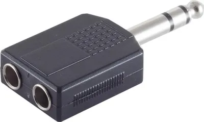 Produktbild von ShiverPeaks S/CONN maximum connectivity Adapter, Klinkenstecker Stereo 6,3mm auf 2 Klinkenkupplung Stereo 6,3mm (57072)