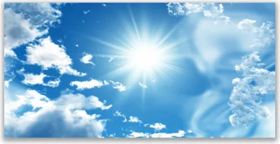 Produktbild von Glasbilder 140x70 Wandbild Druck auf Glas Himmel Sonne Landschaft